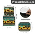 thumbnail image 5 of Pzuqiu Sunflowers Boho Car Floor Mats for Women Steering Wheel Cover Car Accessories Interior Floor Covers for SUVs & Trucks Easy to Install Driver Seat, Passenger Seat and Rear Floor Mats, 5 of 6