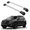 Silver, variant on ERKUL Roof Rack Cross Bars for Honda Passport 2019-2025 | Aluminum Crossbars with Anti Theft Lock for Rooftop | Compatible with Raised Rails - Black