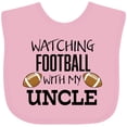 thumbnail image 3 of Inktastic Watching Football with My Uncle Boys or Girls Baby Bib, 3 of 4