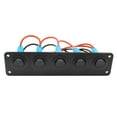 thumbnail image 3 of 5 Gang Marine Ignition Toggle Rocker Switch Panel Waterproof For RV boat Vehicles truck trailer Yacht (), 3 of 9