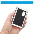 thumbnail image 4 of Uxcell RFID Credit Card Holder Metal Wallet 6 Slots Men Women Hard Protector Case Black, 4 of 6