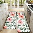 thumbnail image 4 of Kitchen Rugs Sets Of 2,Pioneer Flower Floral Print Pattern Anti Fatigue Kitchen Mat Rugs Non Slip Washable,Decorative Kitchen Floor Mats for Kitchen,Sink,Laundry,17"x47"+17"x47", 4 of 5