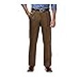 thumbnail image 3 of HAGGAR Pantalon pour Homme Premium Sans Repassage Coupe Classique Taille Extensible devant Plissé, Toast, 34x32, 3 of 4