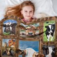 thumbnail image 6 of Kainsy Paready Cute Cow Blanket Cow Throw Blanket Decor for Bedroom Living Room Gifts for Girl Women Wife Birthday Soft Warm Farm Animal Cow Blanket for Bed Sofa Couch Camping-(30"x40"), 6 of 7