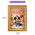 thumbnail image 5 of Happy Valentine’s Day Adorable Border Collie Puppy Holding Heart Balloon Acrylic Plaque with Wood Photo Frame Box Borders Dog Lovers Gifts Idea Light Box - 00030, 5 of 5