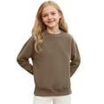 thumbnail image 7 of OGLCCG Girls Oversized Sweatshirt Kids Long Sleeve Crewneck Fleece Lined Cute Pullover Tops with Pockets Lightweight Fall Winter Shirts 5-14 Years, 7 of 7