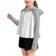 thumbnail image 2 of Chaquetas y abrigos casuales con capucha de manga larga para niños Chaqueta de protección solar con cremallera de manga larga para niños Ropa de protección solar para exteriores para niños de tallas m, 2 of 9