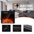 thumbnail image 7 of Topbuy 18" Recessed Electric Fireplace Freestanding Heater w/Dual Control 750W/1500W Mode Realistic Flame, 7 of 7