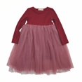 thumbnail image 4 of Ropa para niños Las niñas son suaves para no tener amigos, vestido de gasa hinchada de manga larga de algodón, vestido de princesa, 4 of 6