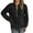 Black, variant on Women'S Sweatshirts Women's Solid Color Sweatshirt Women's Casual Stand Up Collar Long Sleeved Pullover Regular Solid Color Color Top Hoodie