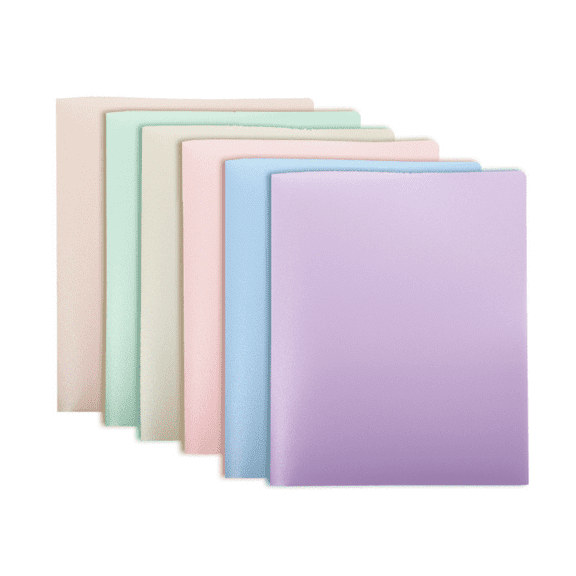 Colorful Folders, 1/3 Cut Labels, Letter Size, 6 Colors Organize Folders for School Home Office Business