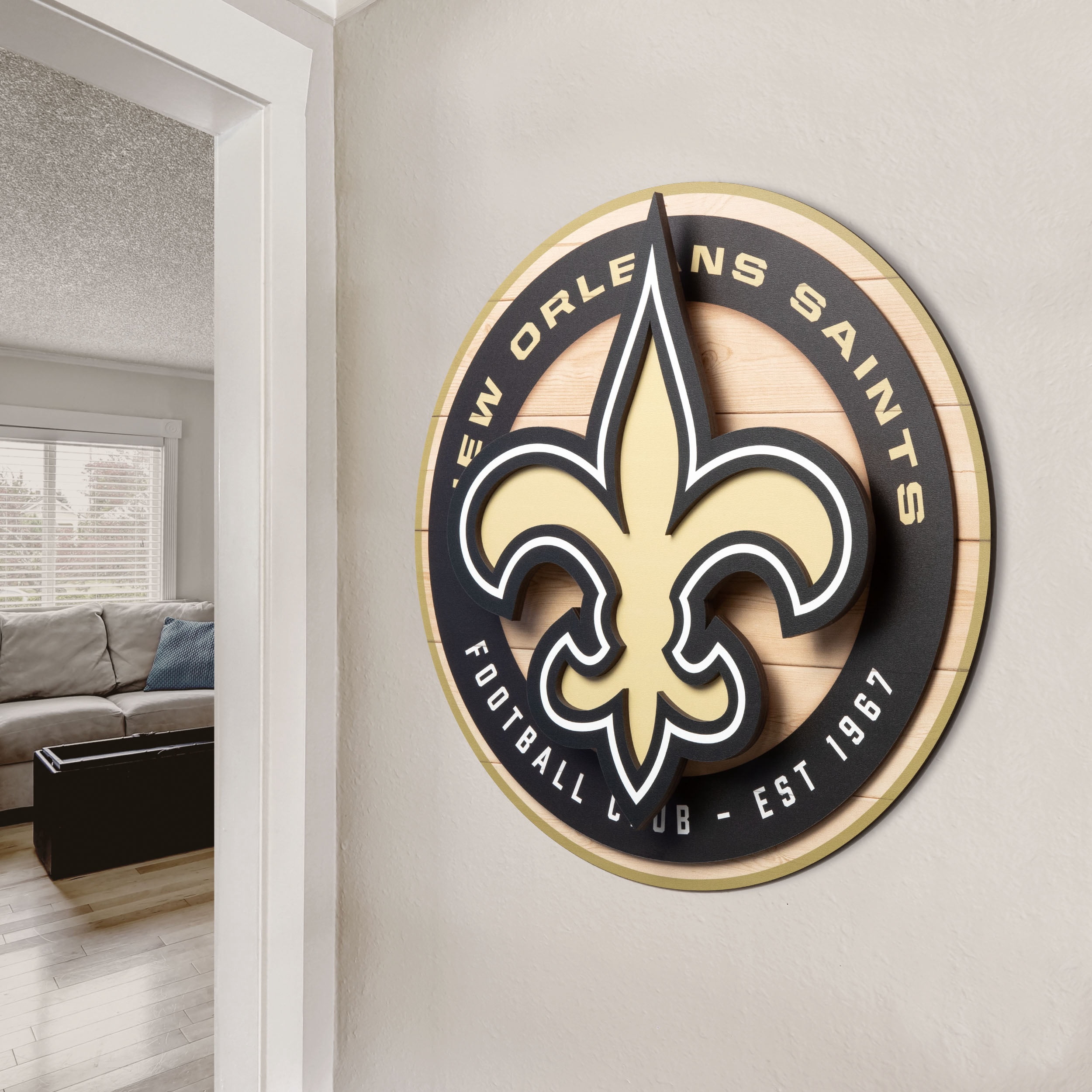 YouTheFan NFL New Orleans Saints 3DX Circle Wall Art
