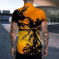 thumbnail image 5 of Honeeladyy Mens Hawaiian Shirt Summer Quick Dry Button Up Shirts Short Sleeve Beach Holiday Casual Loose Shirts New Year Gift for Dad Yellow XXXXL, 5 of 7