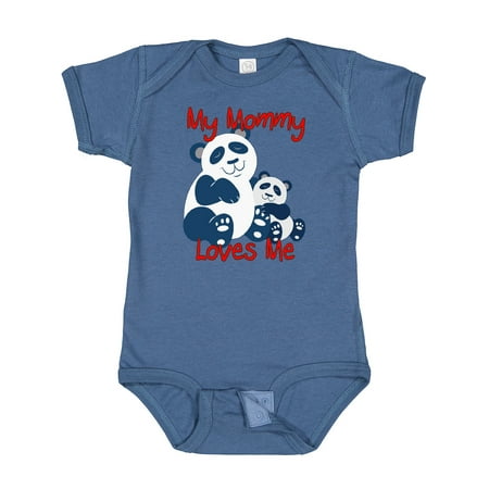 

Inktastic My Mommy Loves Me Panda Gift Baby Boy or Baby Girl Bodysuit