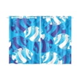 thumbnail image 3 of MKHERT White Fish Window Curtains Kitchen Curtain Room Bedroom Drapes Curtains 26x39 inch, 2 Piece, 3 of 3