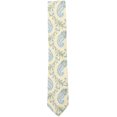 thumbnail image 1 of Altea Men's Yellow / Pastel Blue Green Paisley Necktie - One Size, 1 of 1