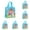B, variant on Happy Easter Bags Bunny Carrot Chick Egg Treat Gift Non-Woven Bags with Handles for Gifts Wrapping, Egg Hunt, Easter Party Supplies, 8.66"x9.05"