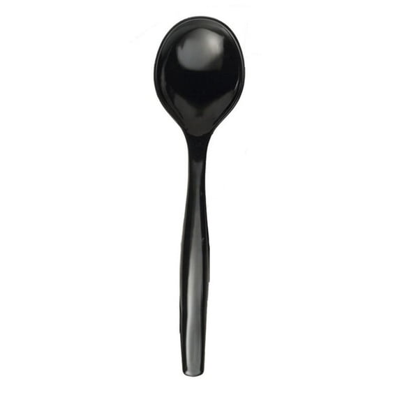 Sabert UBK72SPP Disposable Black 10 Serving Spoon - 72 / CS"