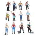 thumbnail image 4 of Conjunto de modelos de personajes de granja de simulación, interesantes y exquisitos modelos de personas, juguetes para niños, 12 modelos de granjeros de simulación estática., 4 of 14