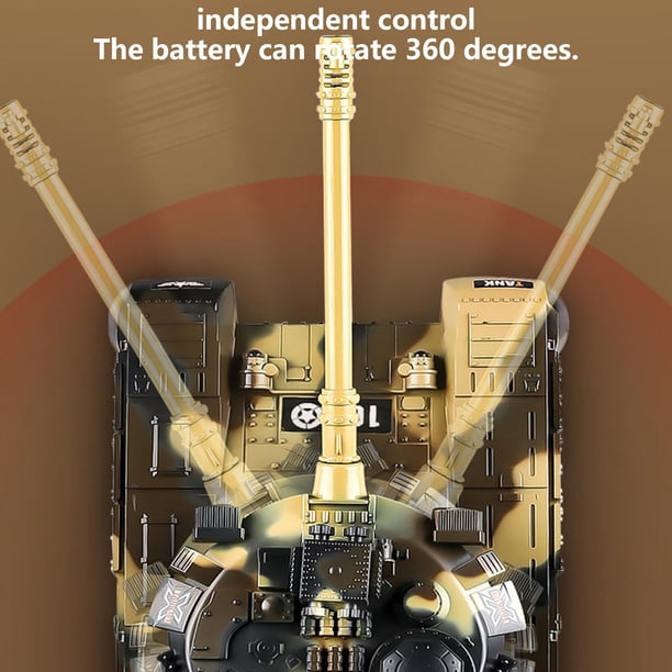 Dvkptbk Rc Tank, Remote Control Tank for Boys, Tank with Effect