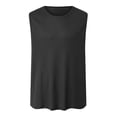 thumbnail image 3 of Hessimy Mens Moves Tank, Performance Tank for Men, Moisture-Wicking Tank Top, 4-Way Stretch（Black,XL), 3 of 6