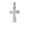 Silver no chain, variant on Unisex Stainless Steel Hip Hop Crystal Micro-Pave Iced Out Round Zircon Inlay Cross Pendant Amulet Crucifix Necklace Gold Free Chain