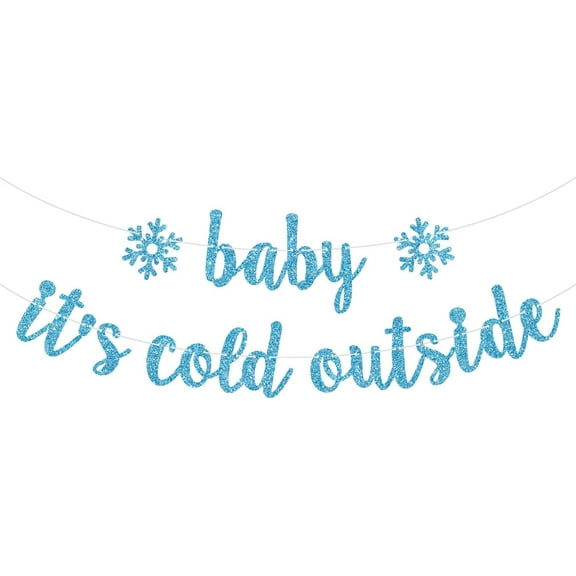 Baby It's Cold Outside Banner, Winter Wonderland, Welcome Baby, Little Snowflake, Winter Themed Baby Shower/Gender Reveal Party Decorations