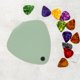 thumbnail image 4 of KAKOWELY Porta Púas Para Guitarra Con Y Color Verde Claro Para Púas Acústicas, 4 of 6