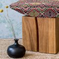 thumbnail image 3 of Geometric Fluffy Throw Pillow Cushion Cover, Traditional Japanese Chevron with Spirals Blooms Boho Eastern Pattern, Decorative Square Accent Pillow Case, 18" x 18", Multicolor, by Ambesonne, 3 of 5