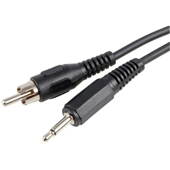 PRO SIGNAL - 3.5mm Mono Jack Plug to Phono (RCA) Plug Lead, 1.2m Black
