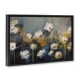 thumbnail image 2 of Stupell Industries Contemporary Contemporary Paint Drip Blossoms Black Floating Frame Canvas Art, 25 x 17, by Jacky Ngan, 2 of 8