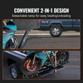 thumbnail image 4 of Motorcycle Carrier 600 LBS Hitch Mount - Steel Dirt Bike Transport Ramp Hauler with Straps, 4 of 7
