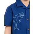 thumbnail image 3 of Wonder Nation Toddler Boys Short Sleeve Button Shirt and Matching Shorts Set, 2-Piece, Sizes 12M-5T, 3 of 8