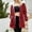 Wine jacket for women, variant on clear 50% off Usmixi 2023 Winter Womens Parka Coat Thickened Overcoat for Women Winter Cozy Plush Lined Parka Jacket with Removable Hood Casual Pocket Loose Solid Zip up Fleece Outwear Up to 65% off