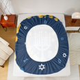 thumbnail image 5 of Feelyou Cartoon Hanukkah Menorah Bed Sheets for Teen, Olive Branches King Sheets, Happy Chanukah Theme Sheet Set, Breathable Home Decor, 4-Piece, 5 of 7