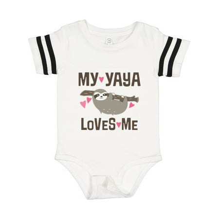 

Inktastic My Yaya Loves Me Sloth Gift Baby Girl Bodysuit