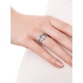 thumbnail image 2 of Ancient Egyptian Themed Eye of Horus with Beetle and Ankh Hieroglyphs Sterling Silver Ring, 2 of 8