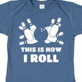 thumbnail image 4 of Inktastic How I Roll Bowling Boys or Girls Baby Bodysuit, 4 of 5