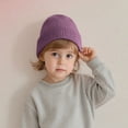 thumbnail image 1 of YUNAFFT Bonnet Tricoté Uni pour Enfants, Chaud, Décontracté, Style Classique Simple, 1 of 6
