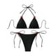 thumbnail image 2 of Traje de baño para mujer Traje de baño de bikini a rayas para mujer Traje de baño de playa de cintura alta Trajes de baño para mujer, 2 of 9