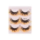 thumbnail image 1 of Pestañas Postizas de Lentejuelas Luminosas Zulema 3 Pares Naranja, 1 of 1