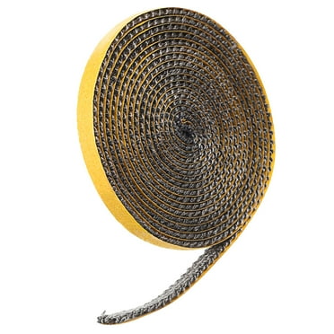 Black Flat Stove Rope Self Adhesive Glass Seal Stove Fire Rope 10mm ...