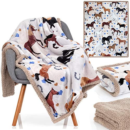 Horse Blanket 50x60 Inch Luxuriously Soft Horse Throw Blanket Most