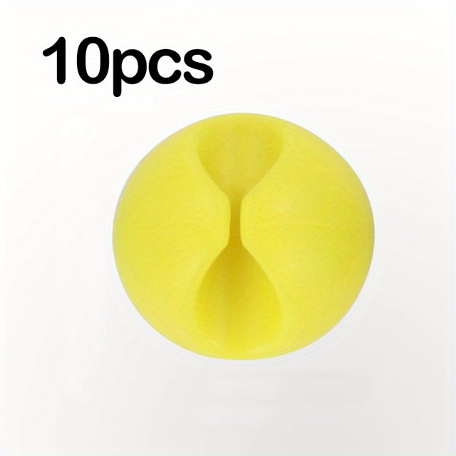 1/2/3/5/10/20 Pcs Silicone Cable Organizer, Data Cable Storage And Finishing Buckle,