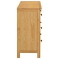 thumbnail image 5 of vidaXL Chest of Drawers 41.3"x13.2"x28.7" Solid Oak Wood, 5 of 15