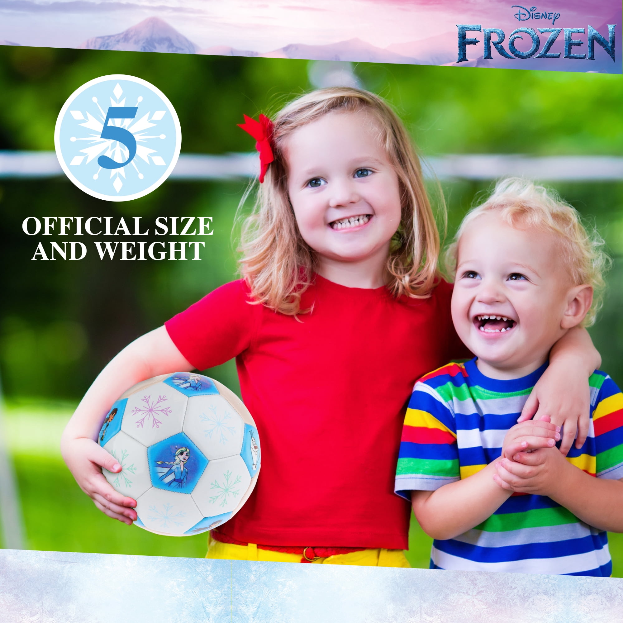 Disney Frozen Snowflakes Soccer Ball, Size 5