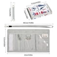 thumbnail image 3 of JIALIOU Nylon Trifold Card Wallet with ID Window Zipper Pocket for Men Women Teen Lighthouse Wave Ship, 3 of 7