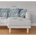 thumbnail image 3 of 26" Gray Indigo Springtime Indoor Outdoor Throw Pillow, 3 of 3