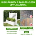 thumbnail image 5 of MAYEERTY 3-Piece Outdoor White PVC Rectangular Planter Box with Trellis for Climbing Plants, Raised Garden Bed, 5 of 10