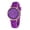 Purple, variant on Student Quartz Watch Round Dial Adjustable Silicone Strap Candy Color No Delay Time-checking High Accuracy Lady Daily Wristwatch Dating Timepiece